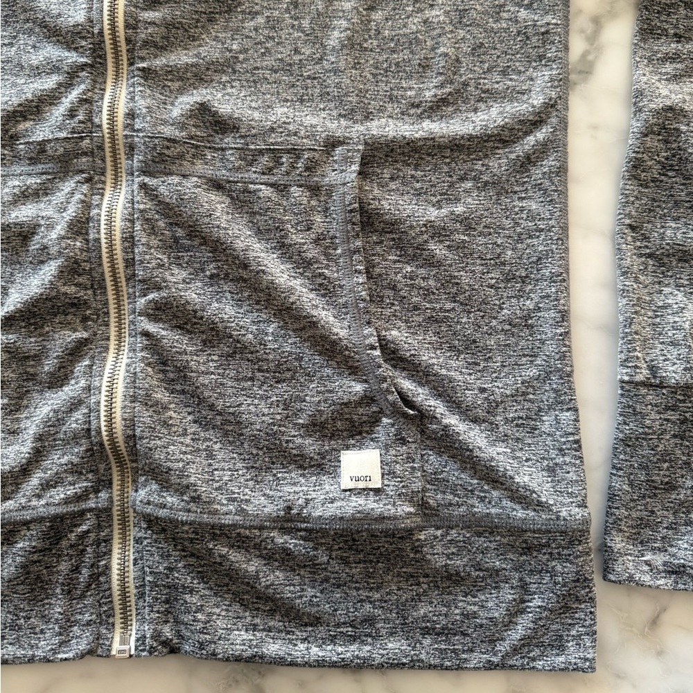 Vuori Halo Zip-Up Hoodie Heather Grey - Picture 5 of 7